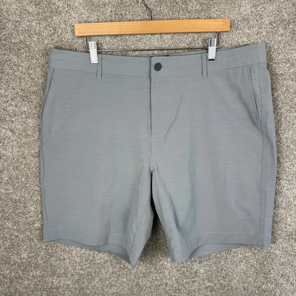 Faherty All Day Shorts Mens 38 Grey Hybrid Stretch Performance Quick Dry 9in
